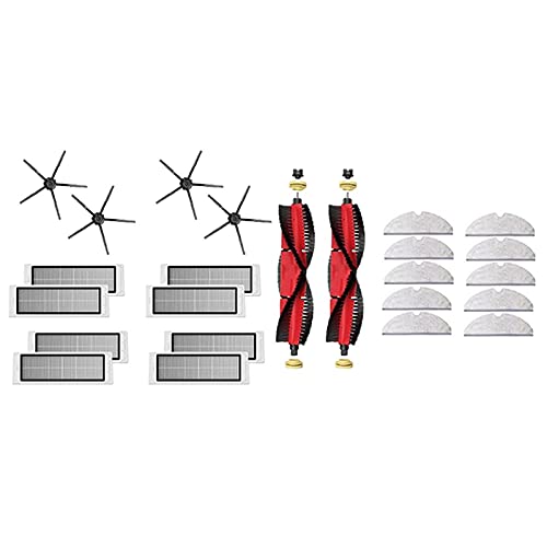 Knadgbft 24 Stück Staubsauger Ersatzteile HEPA Filter Hauptbürste Zubehör für S4 S5 MAX Roboter Teile