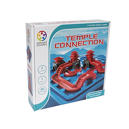 Games-SG283ES Smart Games-Temple Connection Dragon Edition, Lernspiel für Kinder, Brettspiele, Kinder, Smartgames, Puzzle für Kleinkinder (Ludilo SG283ES)