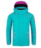 Trollkids Kinder Holmenkollen PRO wasserdichte Winterjacke Skijacke, Türkis, Größe 98