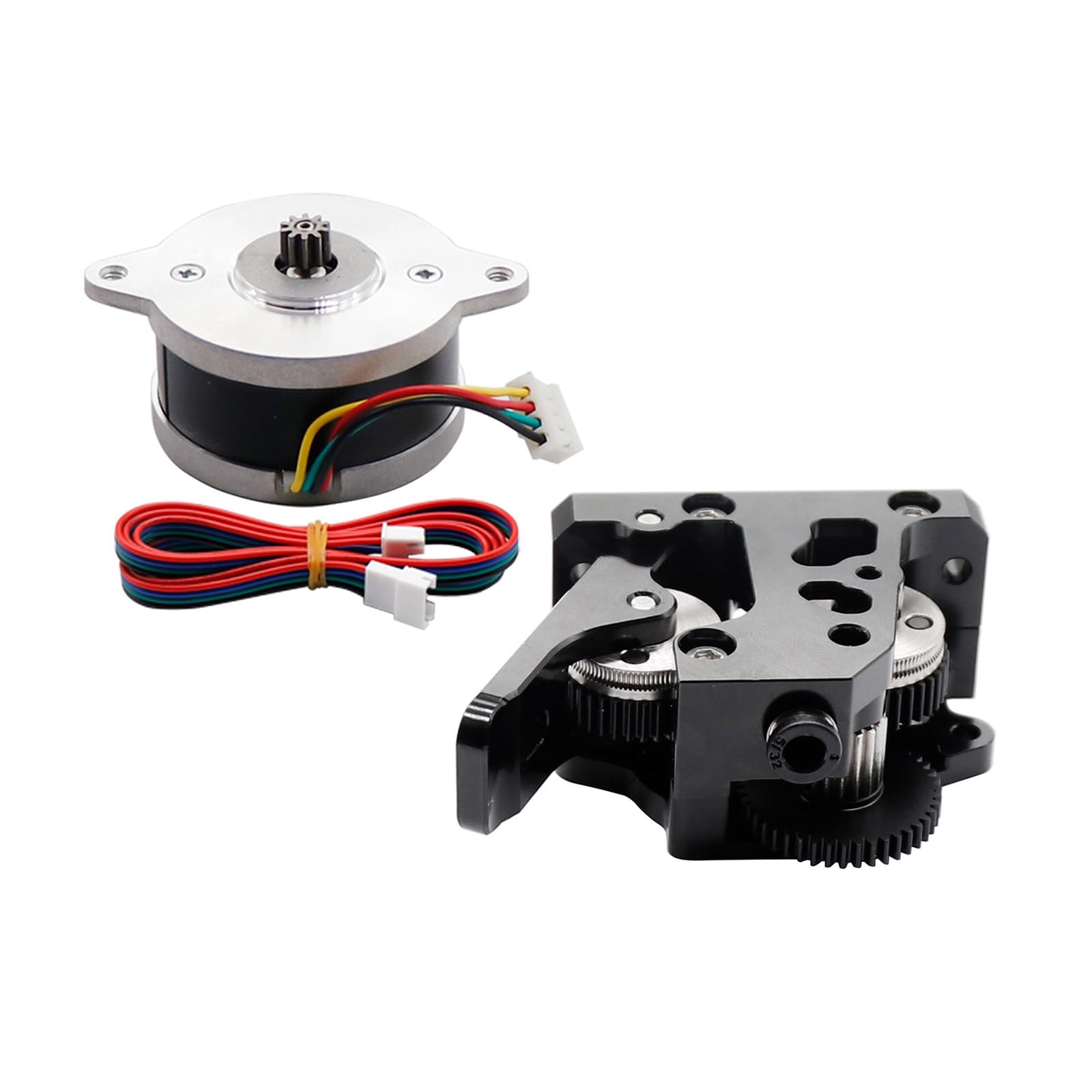 Mllepjdh Ganzmetall Extruder Und Motor Kit HGX LITE Extruder Untersetzungsgetriebe Extruder Für Ender3 CR10 3D Drucker Verbesserte Extrusionskraft