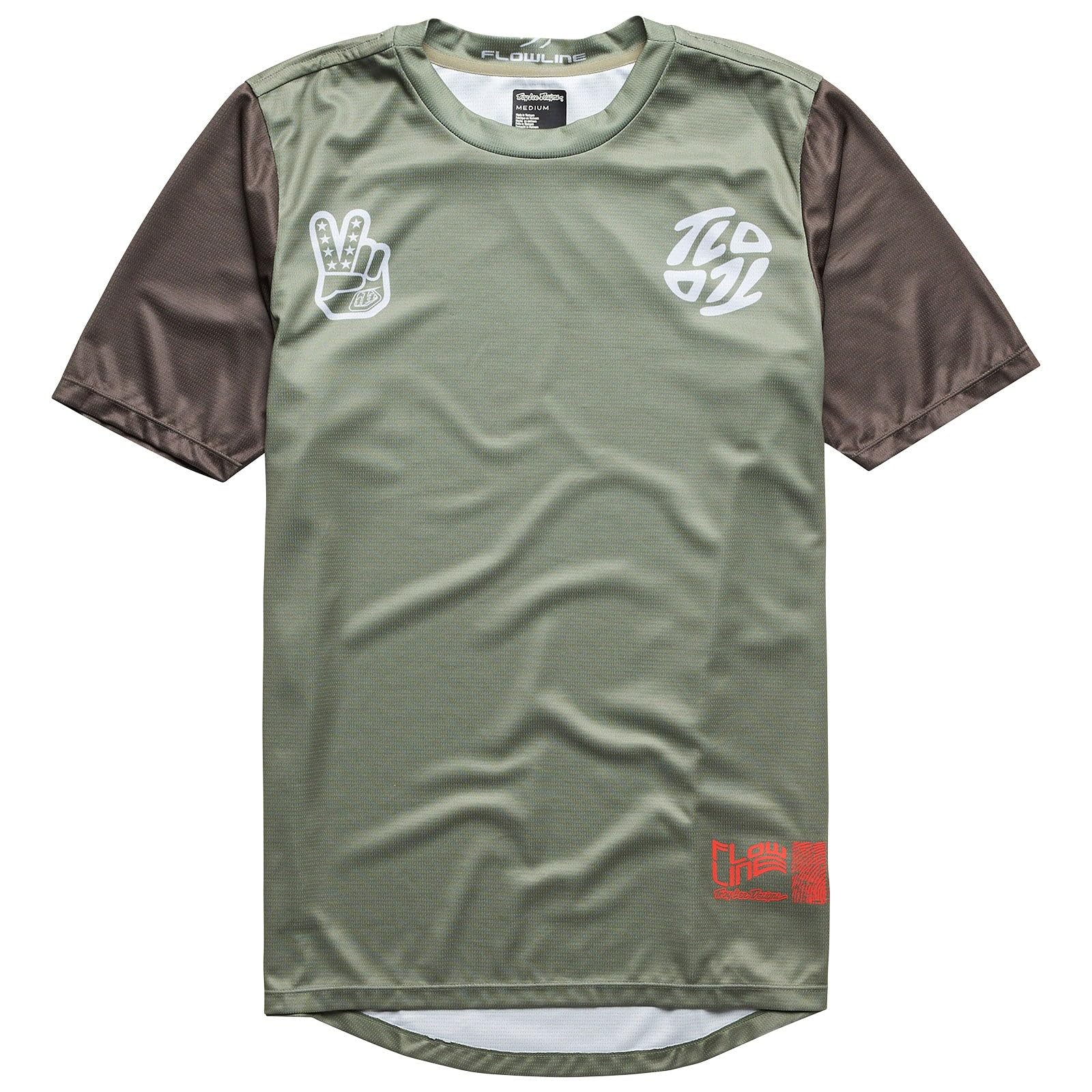 Troy Lee Designs MTB-Jersey Kurzarm Flowline Oliv Gr. L