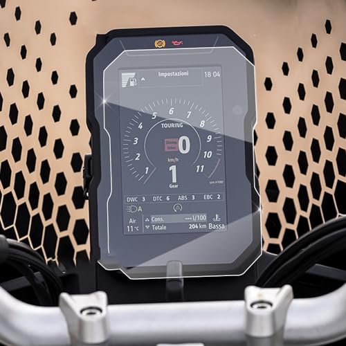 VLZUNO for Ducati Desert X DesertX 2022 Neue Motorrad Zubehör Scratch Cluster Screen Dashboard Schutz Instrument Film Armaturenbrett-Displayschutz(4 Set)