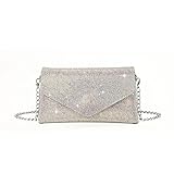 Damen Handtasche Glitzer Abendtasche Party Braut Clutch Prom Hochzeit Geldbörse Schulter Umhängetaschen Abnehmbare Kette