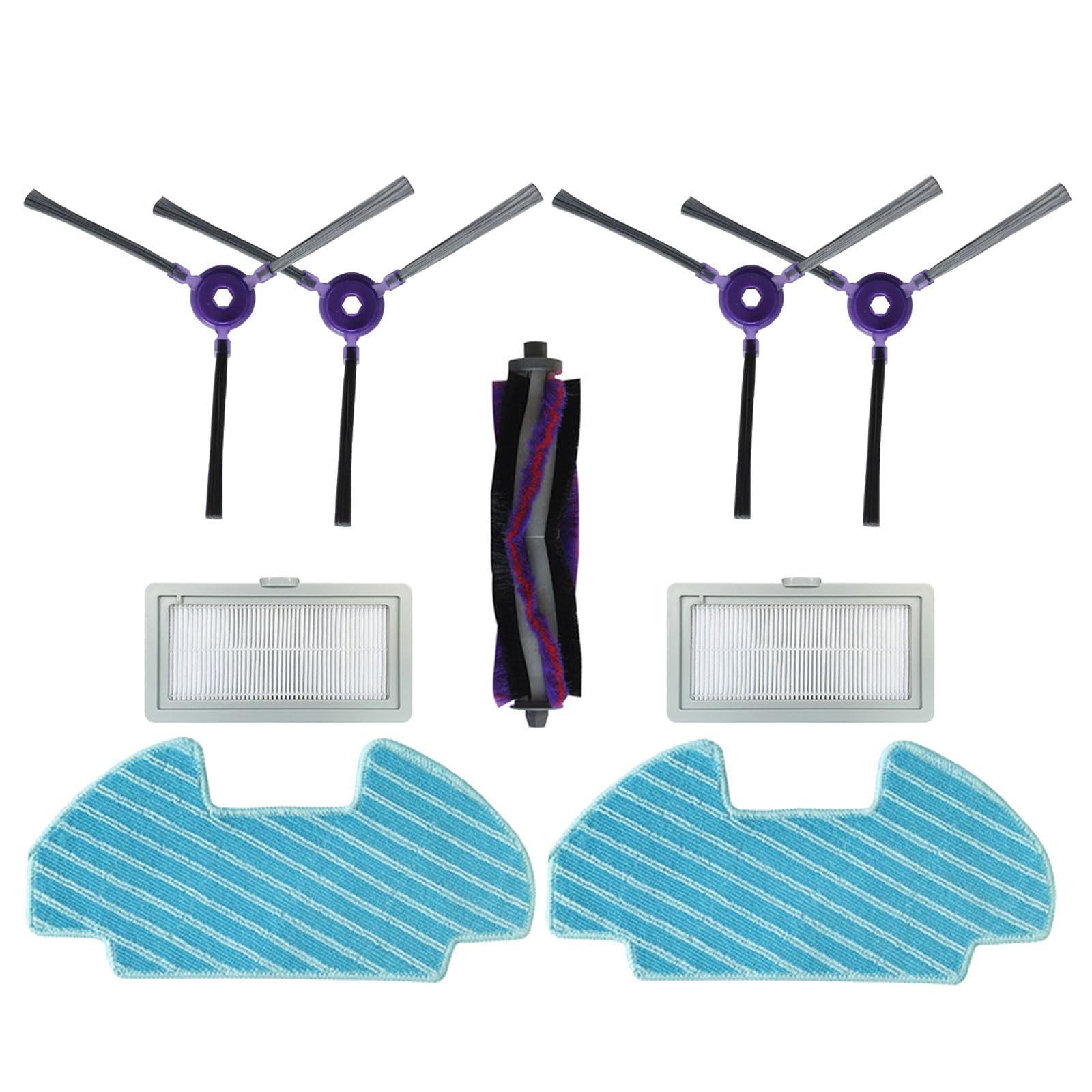 Eladcncmc Roboter Staubsauger Seitenbürsten Hauptbürste Ersatzteil Wischtuch Staubsauger Filter Staubsauger Zubehör für I5Young
