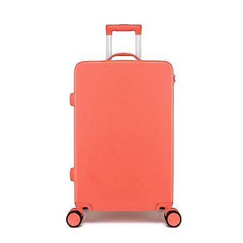 YAOSHER Gepäck, Universal-Rolltrolley 22-Zoll-Koffer 20-Zoll-Boarding-Koffer Langlebig und stoßdämpfend, Englisches Reisen (Orange 24 Zoll)