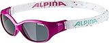 ALPINA FLEXXY KIDS - Flexible und Bruchsichere Sonnenbrille Mit 100% UV-Schutz Für Kinder, pink-dots, One Size