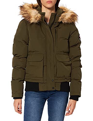 Superdry Womens Everest Bomber Jacket, Surplus Goods Olive, S