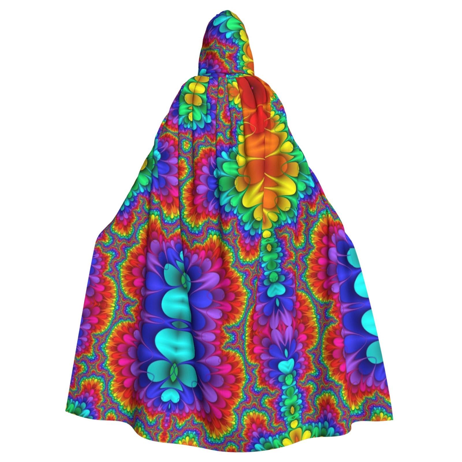 WURTON Faschings-Umhang in voller Länge, mit Kapuze, Unisex, Cosplay-Kostüme, Umhang für Erwachsene, 185 cm