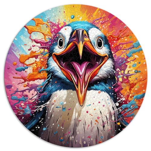 Puzzles Spiele Süßer Pinguin 1000 Teile Puzzle für Erwachsene Puzzle 67,5x67,5cm Puzzle Lernspiele ganze Familie und die