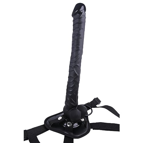 ATTAWA 41cm Umschnalldildo Strap-On Dildo Tragbare Dildo Abnehmbar Penis Analdildos Riesen Analplug Buttplug Einstellbar Harness Vaginaler Anal Stimulator Sexspielzeug für Manner Frauen,Schwarz,XL