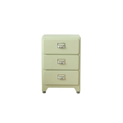 Zhaoj24-05 Nachtschrank Massivholz Nachttisch Schlafzimmermöbel minimalistische Lagerung kleine Nachttisch Vintage Wohnzimmer Lagerung Sideboard Stauraum für Schlafzimmer(Light Green)