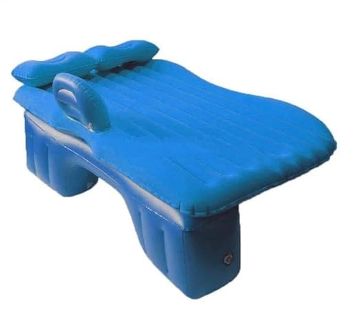 GLILAR Auto Luftmatratze 120 cm * 29 cm Universal Aufblasbares Autobett Auto Luftmatratze Reisebett Aufblasbare Matratze Luftbett Split Auto Rücksitzbezug Autozubehör(Blue)