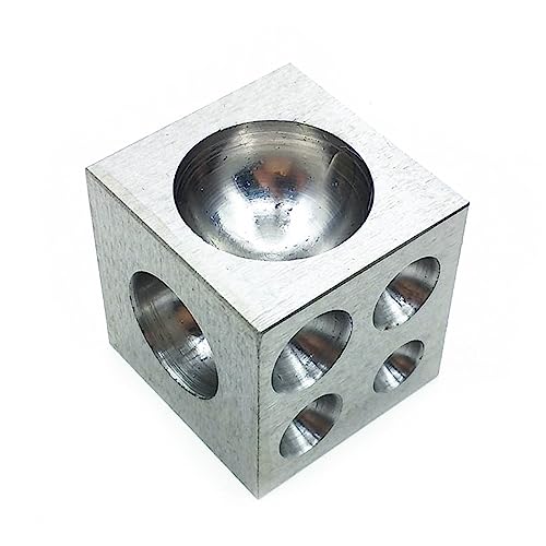 Aurgiarme Dapping Cube aus Stahl, Metallformwerkzeug, Schmuckherstellung, Dappingblock, Metallstanzwerkzeug, Doming-Handwerk