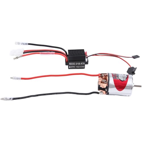 Lmzzdld 540 Brushed Motor 29T & 320A ESC Brushed Motor Speed Controller mit 2A BEC für 1/10 RC Off-Road Racing Car Truck Replacement