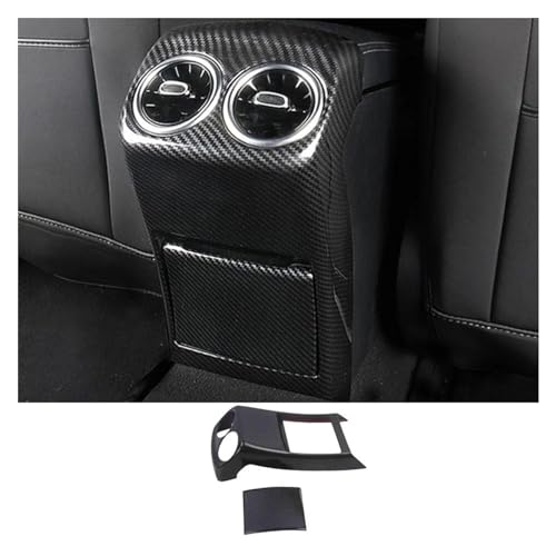 Panel Interieurleisten LHD Carbon Fiber Interior Center Konsole Air Vent Abdeckung Trim Für Benz W177 A-Klasse A200 A220 A250 2019 2020 Für CLA C118 Zierleisten Innen (Size : Rear Outlet Cover)