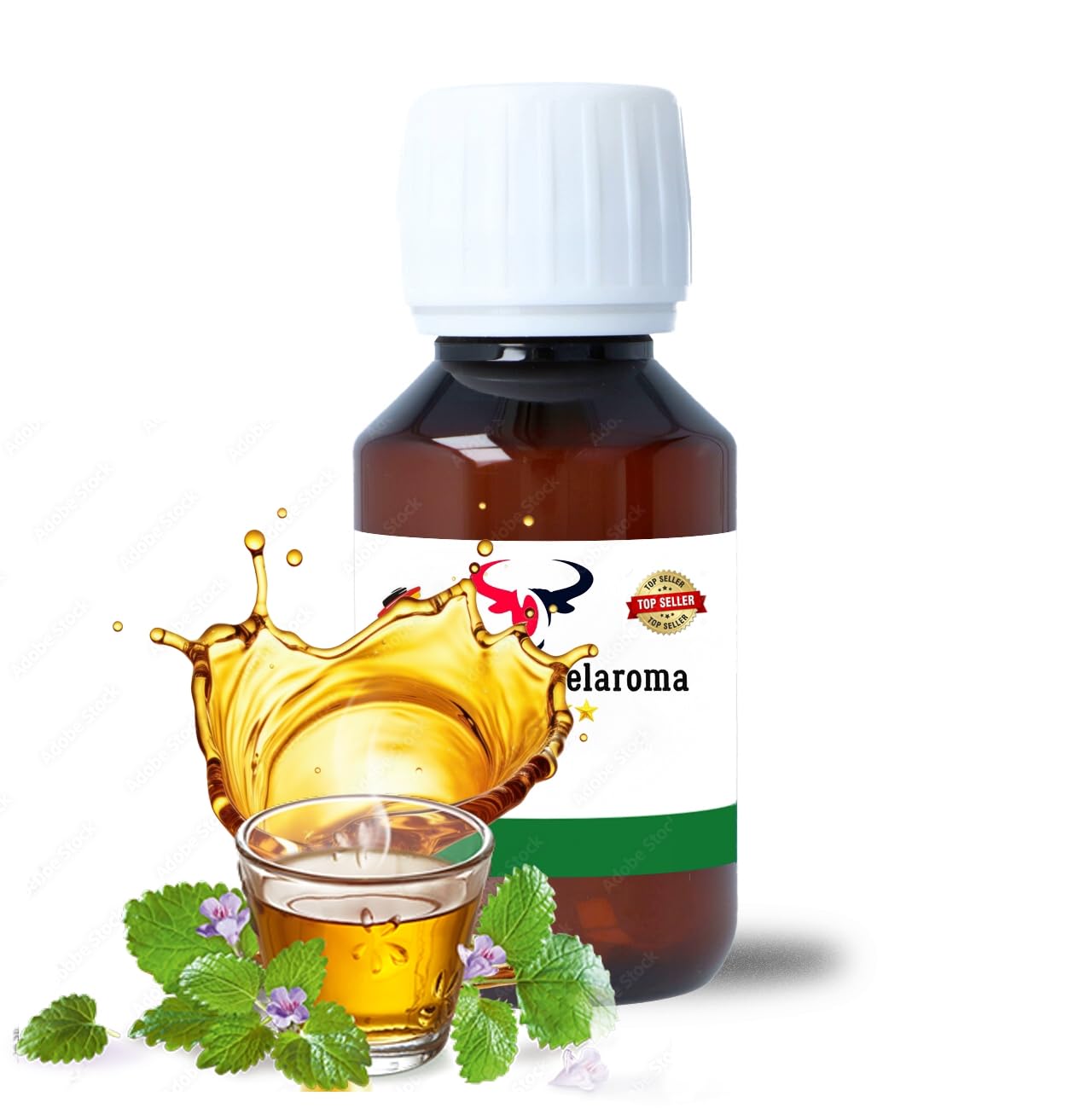 Grüner Tee Konzentrat Drops hochkonzentriertes Aroma Lebensmittelaroma Intensives Aroma zum Backen in Lebensmitteln & Getränken, für Diffuser Vernebler Nebelmaschinen Wassersprudler uvm. (100 ml)