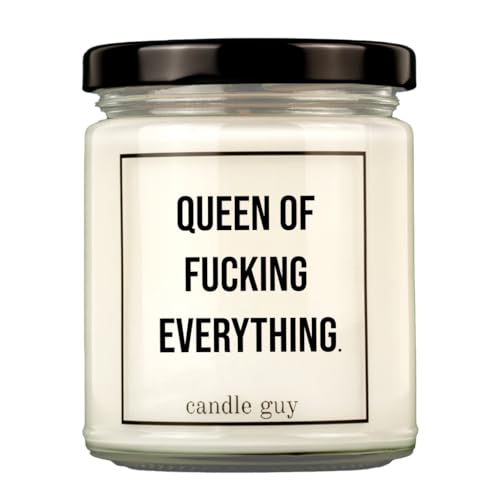 candle guy Duftkerze | Queen of fucking everything | Handgemacht aus 100% Sojawachs | 70 Stunden Brenndauer