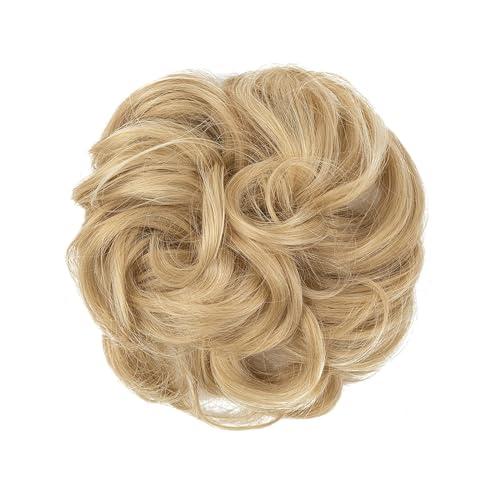 Haarteile Haarknoten Unordentlicher synthetischer Haarknoten for den täglichen Gebrauch, Chignon-Scrunchies, gefälschtes Haarband, Zopf, elastisches Haarteil, Schwanz for Frauen H9 Brötchen Haare(27-6