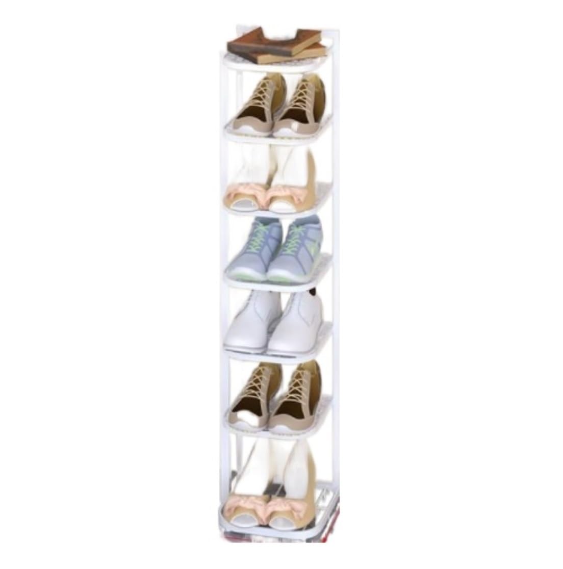 CNBYDK Schuhregal, Schuh-Organizer, Schuhständer, vertikaler Schuhregal-Organizer, sparsam, Schuh-Organizer-Regal aus Metall, Schuhaufbewahrungsständer, Schuhregal, Aufbewahrungs-Organizer