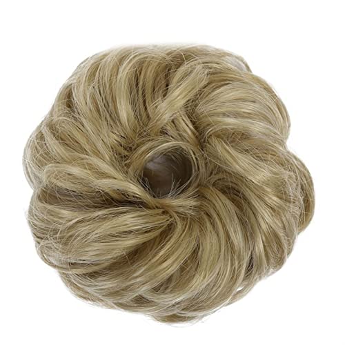 Haarteile Haarknoten Messy Bun Hair, Hochsteckfrisur Scrunchies Chignon Curly Ponytail Haarstücke Haarsprechungen mit elastischen Gummiband Synthetic Chignon Haarverlängerung for Frauen Brötchen Haare