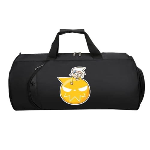 So-ul Eat-er Cabin Bag Anime, Faltbare Reisetasche HandgepäCk, HandgepäCk Unisex G.ym Wochenendtasche Flugzeug(Black 5)