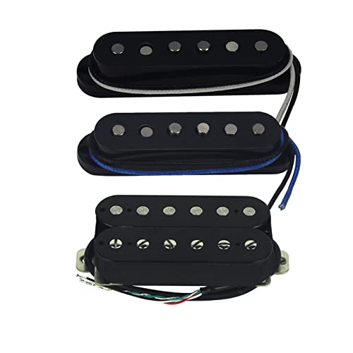 ZENGXUE Vintage Alnico 5 E-Gitarre Neck/Alto/Bridge Pickup Single Coil/Pickup Pickup Kit Black Guitar Parts Humbucker Tonabnehmer Set