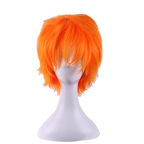 Anime cosplay perücke Anime Haikyuu Karasuno Highschool Volleyball Club Shoyo Hinata Orange Farbe Cosplay Perücke Rollenspiel Pferdeschwanz 20 cm