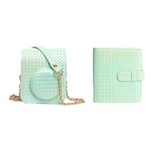 HDKEAN Wasserdichte Kameratasche PU Kameratasche für Mini12 Kamera Wasserdichte Kameratasche Schultertasche mit Fotoalbum-Taschen, D