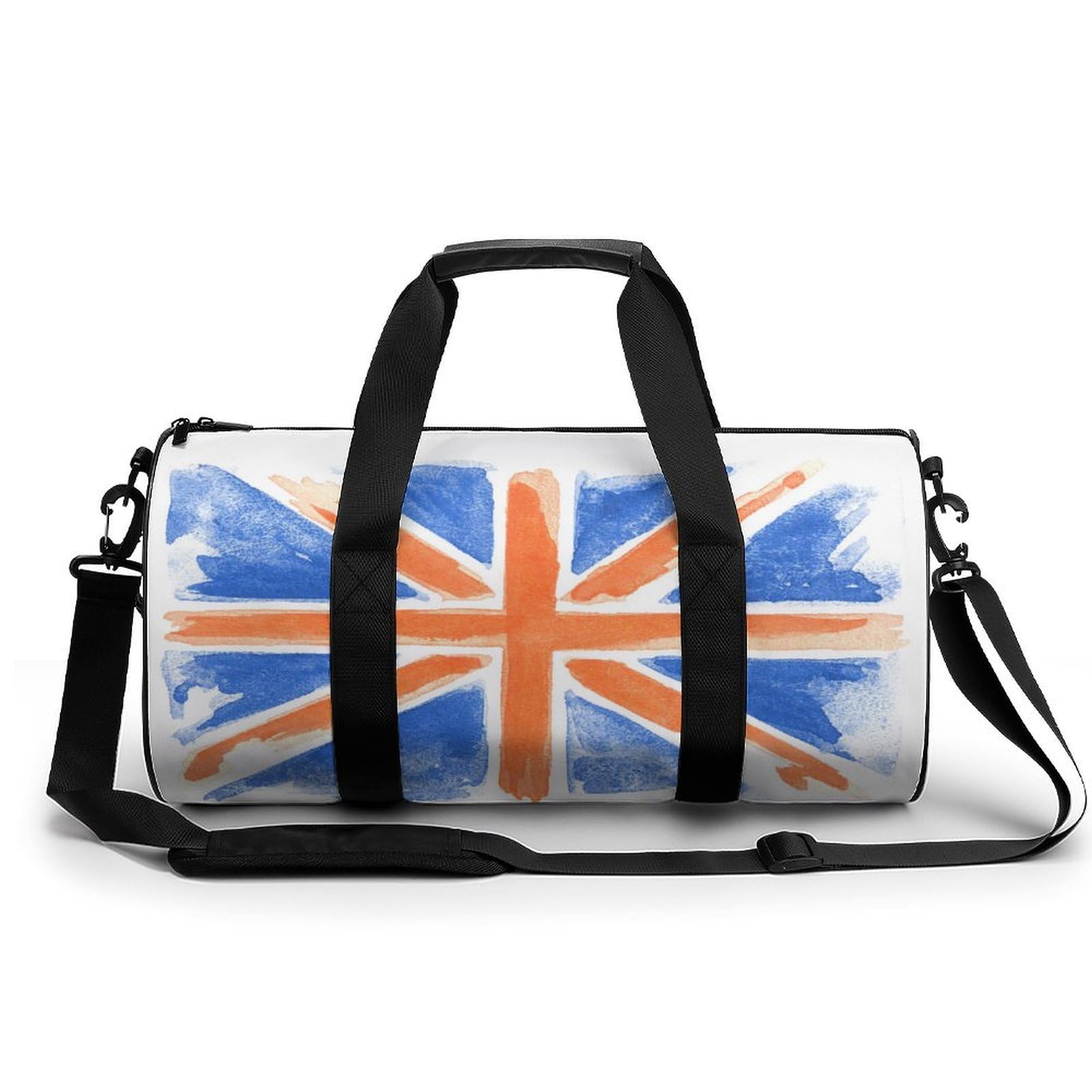 Union Jack Sport Duffel Bag Sporttasche Reisetasche Handgepäck Tasche Schwimmtasche Weekender Bag 45x23x23cm