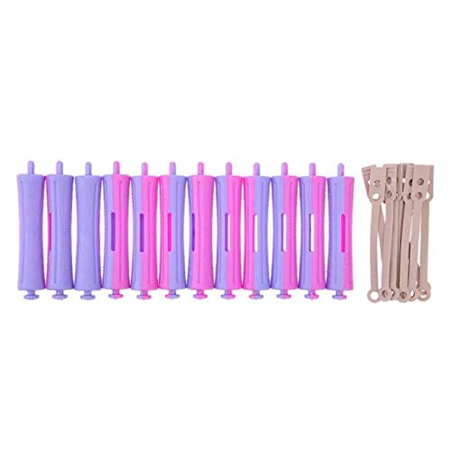 Lockenwickler,Heatless Curls 36 PC DIY Perm Rod Salon Haar-Rollen-Gummiband-Haarspange Curling Lockenwickler Friseur Maker Styling Haar-Werkzeug zufällige Farbe (Size : 7)