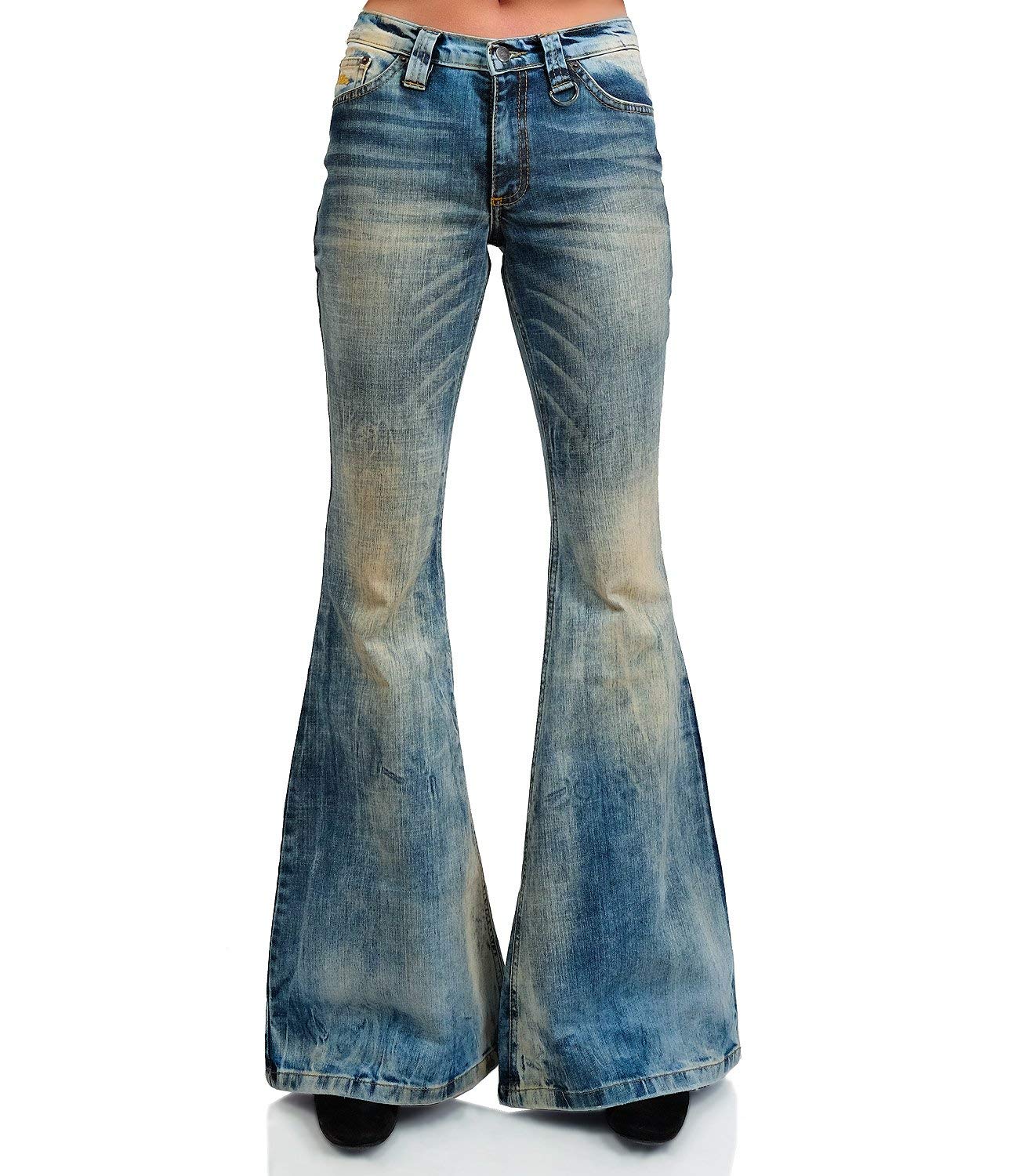 Comycom Stretch Jeans Schlaghose Light Dirty Star Bandit 36/36