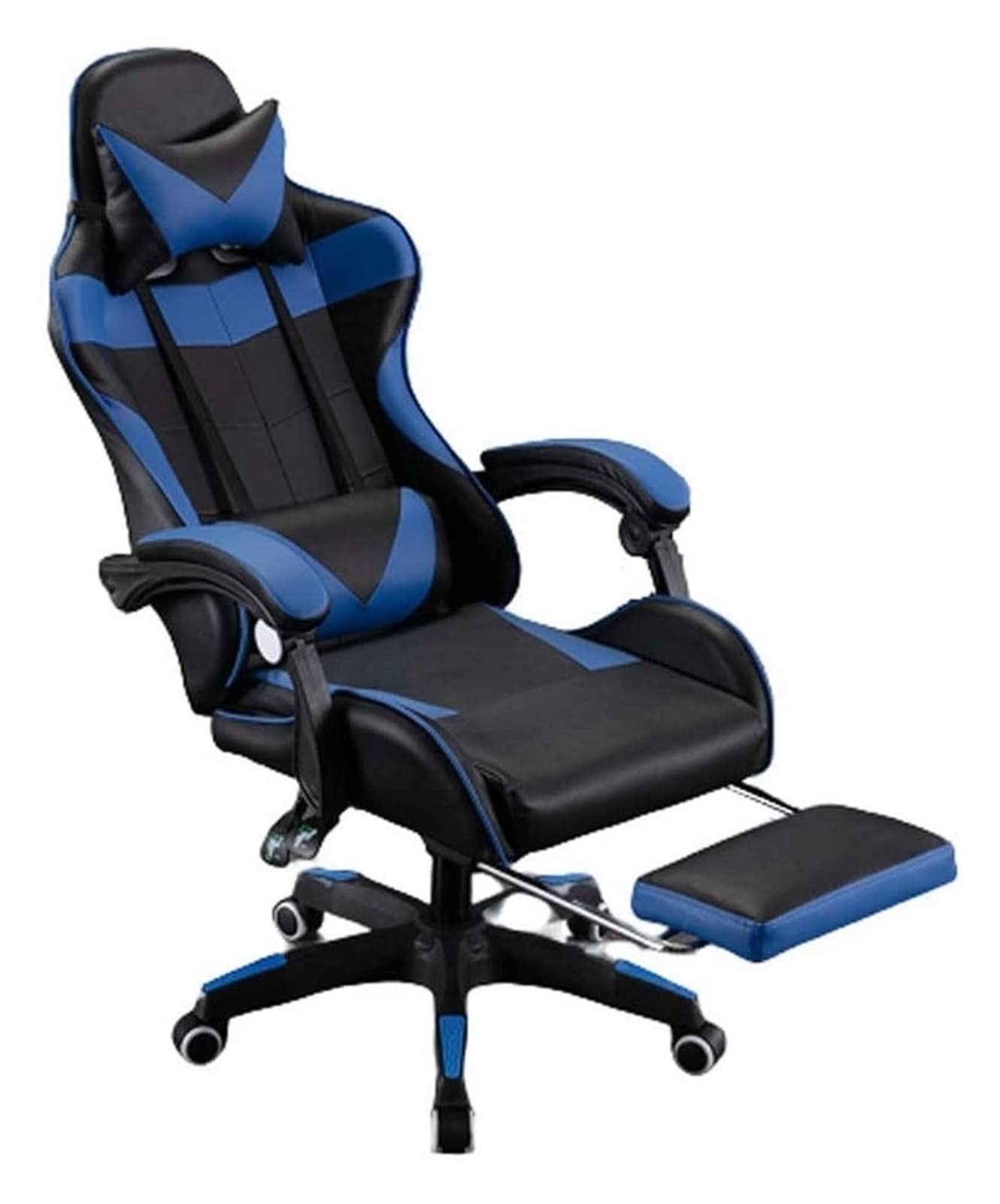 QYZUJIKL Bürostuhl E-Sport-Stuhl Spielstuhl Ergonomischer Computerstuhl Chefsessel Tisch mit hoher Rückenlehne und Sitzkissen Chefsessel Stuhl benötigt