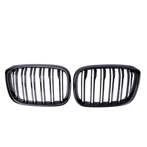 Frontgrills Für Für X3 Für X4 G01 G02 G08 18-21 Renngrills Auto-Styling-Zubehör Frontgrill Nierengrill Doppellamelle Front Bumper Grille(Glossy Black)