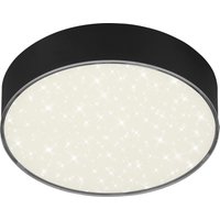 Briloner LED-Deckenleuchte 'Flame Star' schwarz Ø 15,7 cm 1000 lm