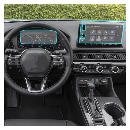 Für 11 Für Generation Für Civic 2021 2022 Auto Instrument Protector GPS Navigation Bildschirm TPU Schutz Film Navigation Schutzfolie Navigations-Displayschutz(1 Set)