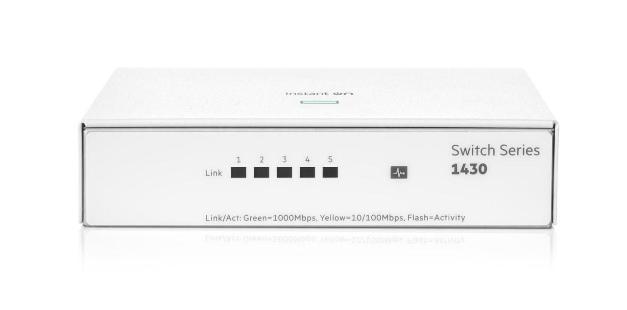 HPE Networking Instant On 1430 5G lüfterlos unmanaged Gigabit Switch EU (R8R44A)