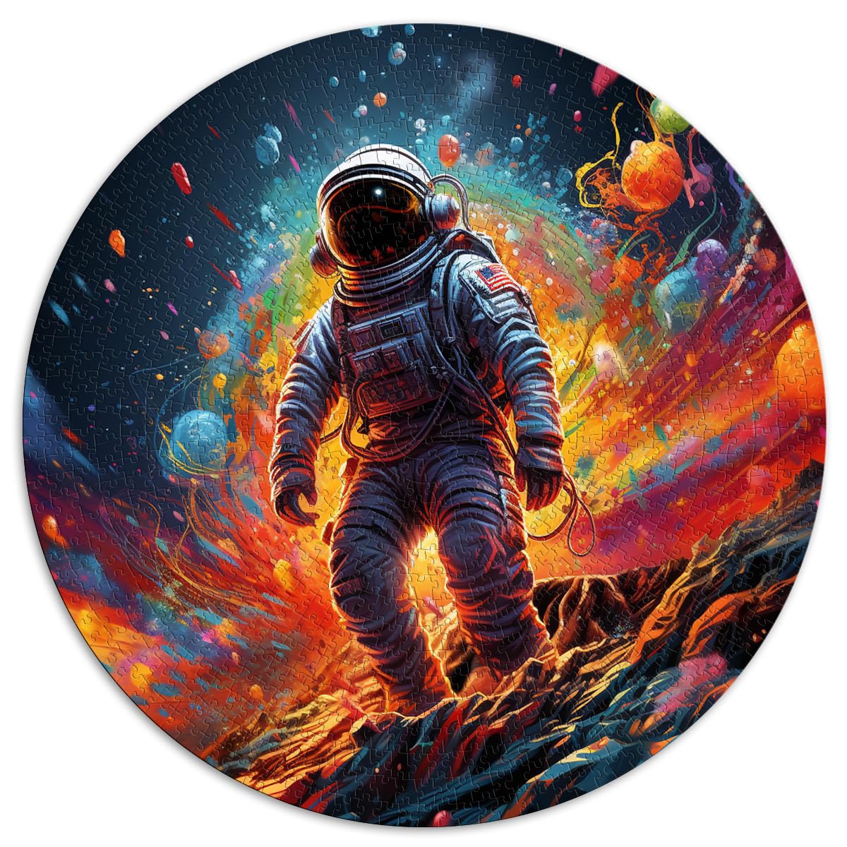 Puzzles für mysteriöse Astronauten. Puzzles für Erwachsene, 1000 Teile, 26,5 x 26,5 Zoll, Puzzlespiel, Heimkunstdekor, anspruchsvolle Spielpuzzles