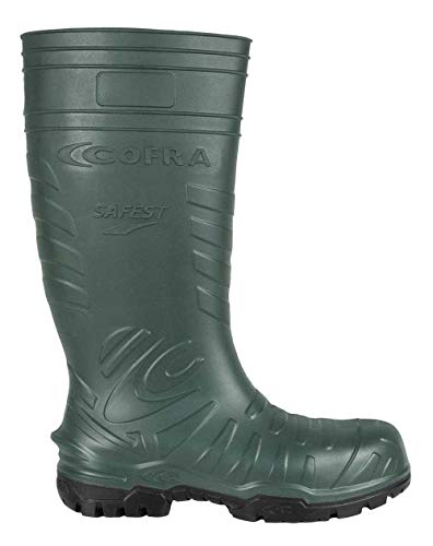 Cofra 00060-000 SAFEST D.GREEN S5 CI SRC Sicherheitsstiefel, Grün/Schwarz, Größe 45