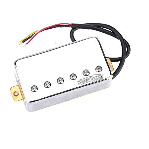 ZENGXUE Alnico 5 Humbucker Bridge Pickup Für Lp. E-Gitarre, Chrom Humbucker Tonabnehmer Set