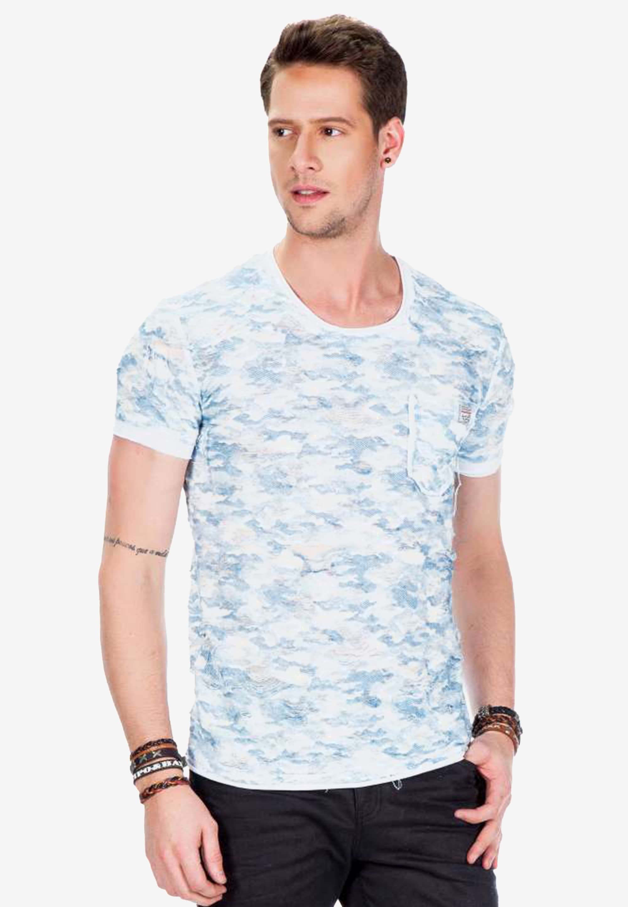 Cipo & Baxx T-Shirt, mit Allover Print