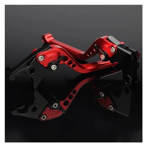 Brems Kupplungshebel Für Vespa Für GTS 250 300IE Für GTS 300ie Für Super Für Touring Für GTS250 Für GTS300ie Motorrad Vorne Hinten Disc Bremsen Hebel Brems und Kupplung shebel(Red 177mm)