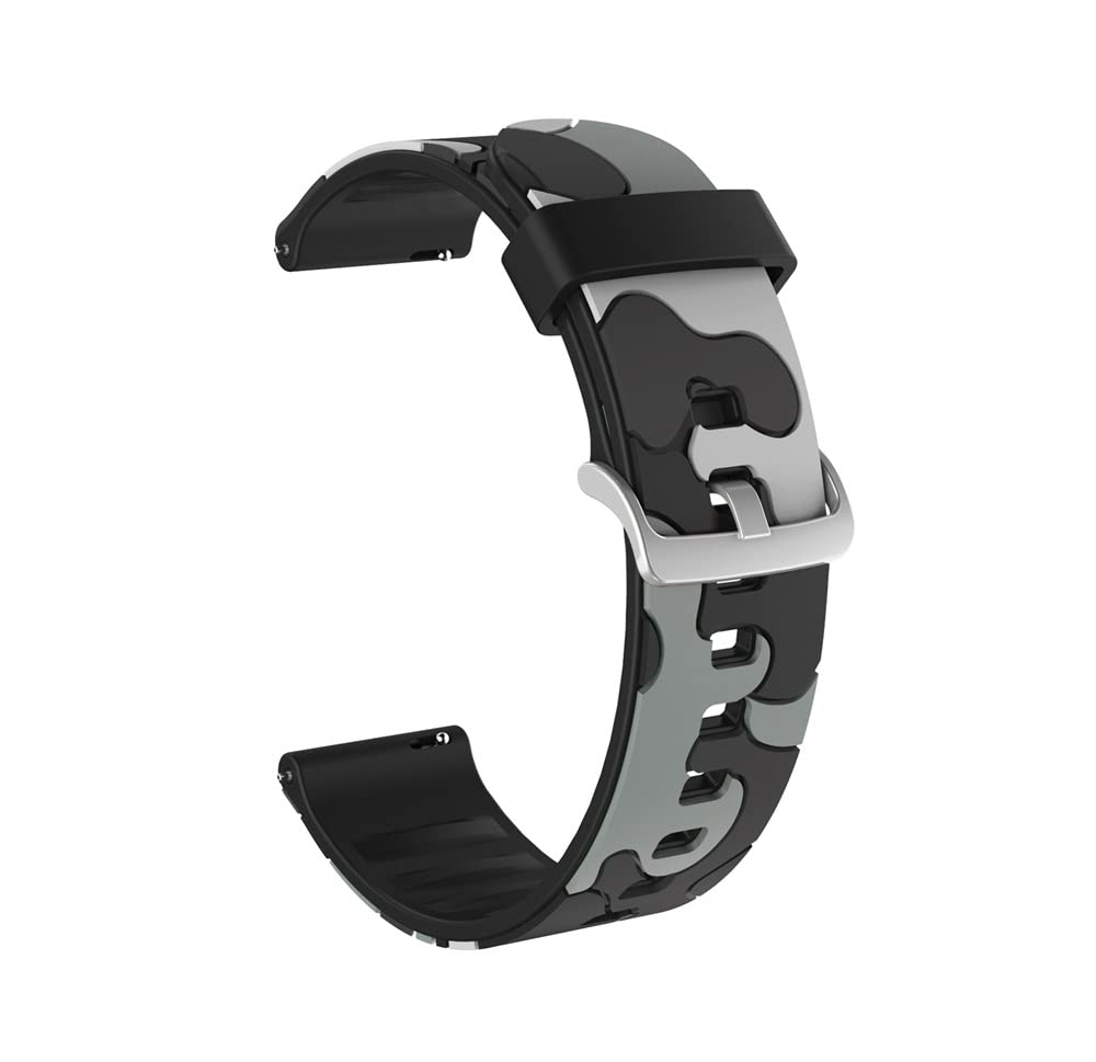 OPKDE Ersatzarmband für Garmin Vivoactive3 Vivoactive 3, Silikon-Armband, Ersatzarmband für Forerunner 245, 245 M, 20 mm, Achat