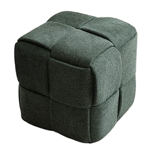 CNBYDK Fußhocker, Fußhocker Kleine Hocker Haushaltshocker Kleine quadratische Hocker Einzelne Sofas Fußstützen und Sitzblöcke / 3er-Pack