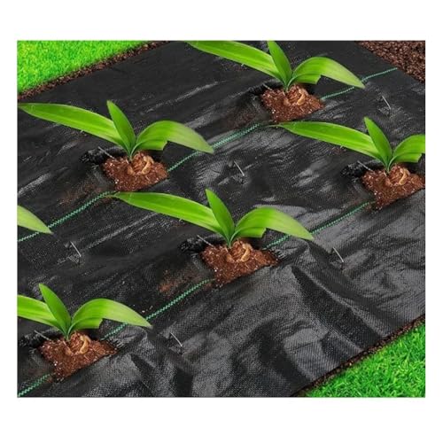 CKSEKD 1 stücke PE Landwirtschaft Anti Gras Tuch Bauernhof-orientierte Unkraut Barriere Matte Kunststoff Mulch Dicker Obstgarten Garten Unkraut Control Stoff(1m width 15M Length)