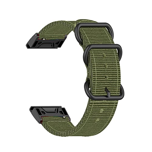 OPKDE 26, 20, 22 mm, Nylon-Uhrenarmband für Garmin Fenix 7X 6X Pro 7 7S 6 6S 5X 5 5S Plus/Epix Gen 2/Descent G1 Smart-Armbänder, Zubehör, 22mm Fenix 5 6 7, Achat