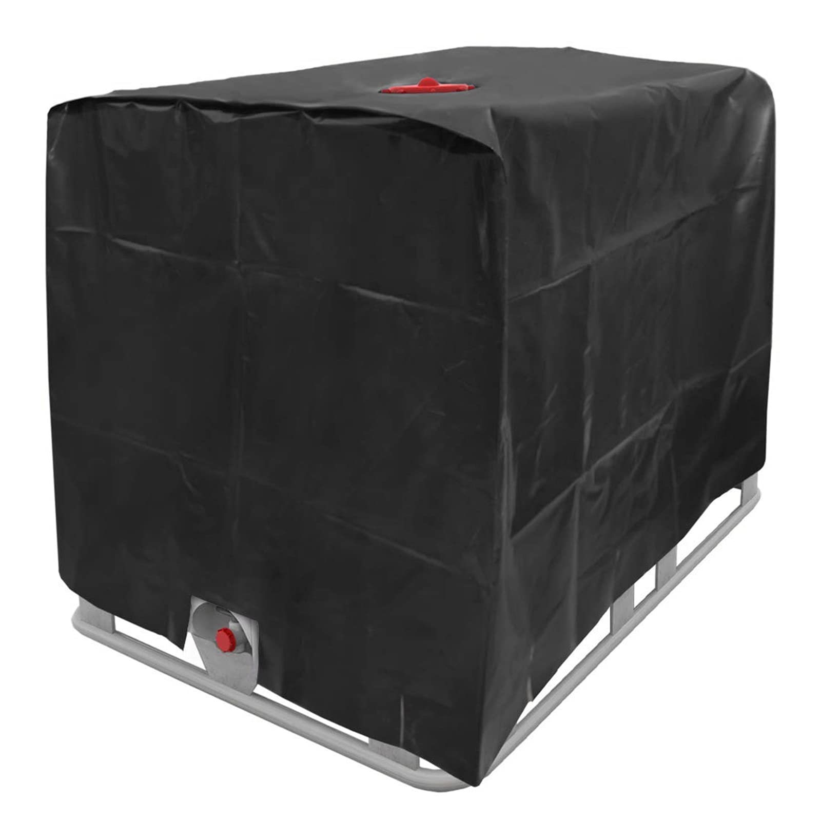 IBC Tank Abdeckung, Abdeckplane für Wassertank 1000L, IBC-Tank Behälter Container UV-Folie Schutzhülle Schutzplane Schutzhaube Cover, 120 x 100 x 116 cm