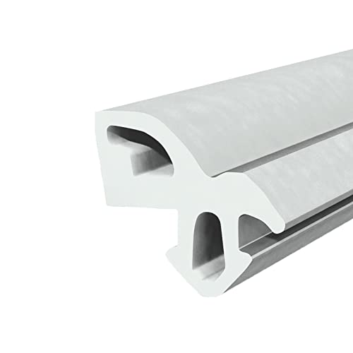 Seiletech.de Fensterdichtung | S-1560 | 25 m | aluplast PVC Fenster Gummidichtug | Grau | Zugluftstopper Profildichtung | Gummidichtug Dichtband Kunststofffensterdichtungen