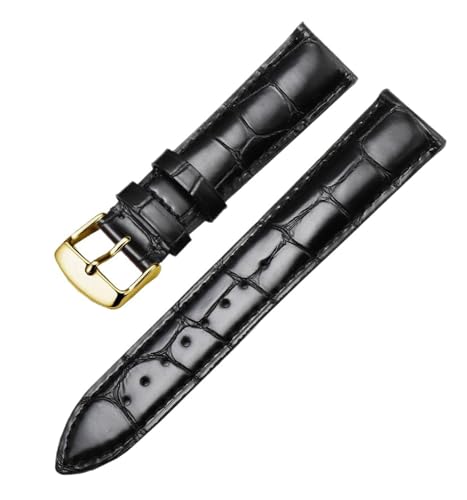 SpaRcz Uhrenarmband aus echtem Leder für Herren, weiches Rindsleder, Schmetterlingsschnalle, Zubehör, Uhrenkette für Damen, 14-22mm, Farbe 2, 14mm