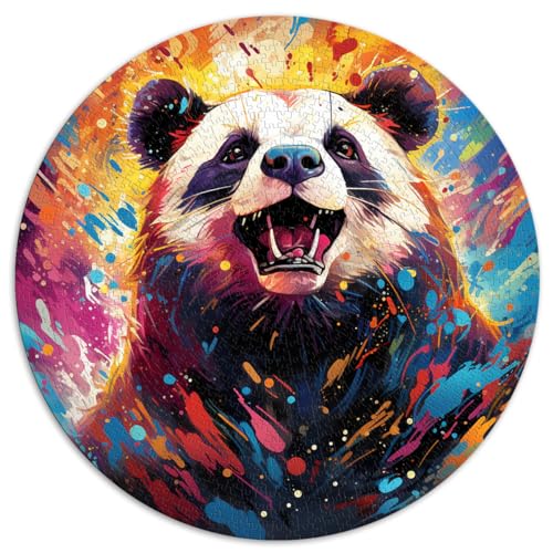 Puzzle Puzzle Panda Art Style Puzzle 1000 Teile für Erwachsene 26,5x26,5 Zoll Familienpuzzle zum Verschenken als Geschenk für die ganze Familie