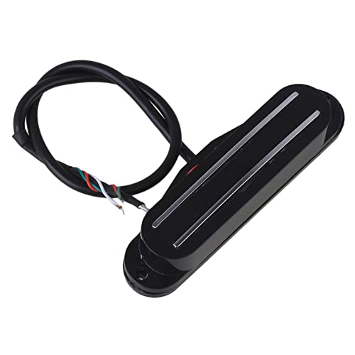 ZENGXUE 4 Drahtmagnetische Dual Schiene Humbucker Pickup E-Gitarren-Pickup Humbucker Tonabnehmer Set (Color : Black)